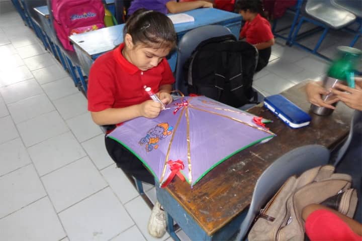 International Bharti School-Umbrella Making