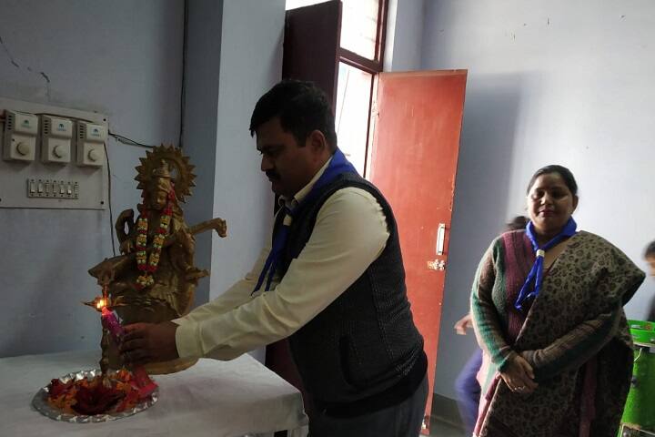 Kendriya Vidyalaya-Lighting The Lamp