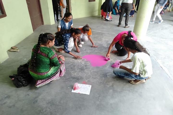 Nachiketan Model Senior Secondary School-Rangoli Competition