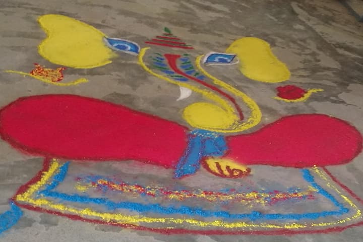 Nivedita Senior Secondary School-Rangoli