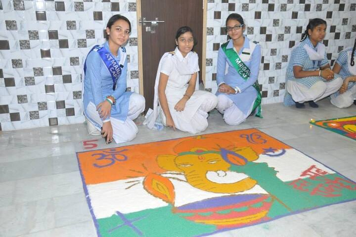 S A Jain Senior Model School-Rangoli Competition