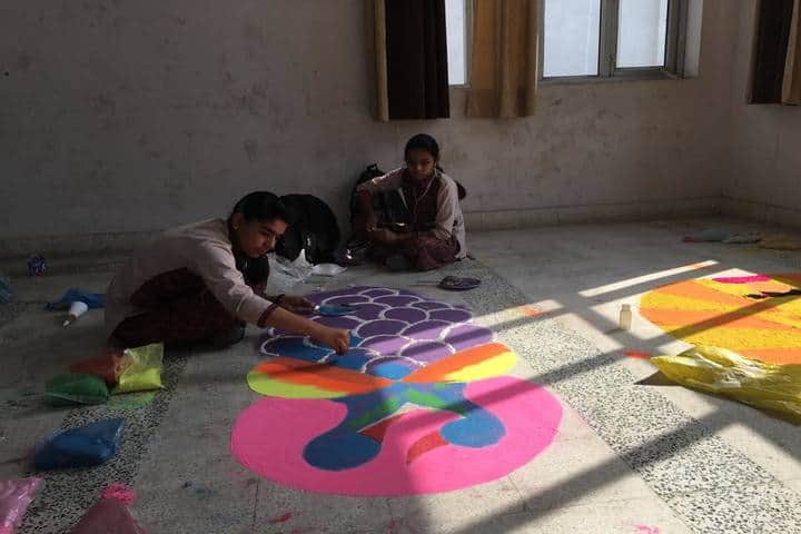 SJS International School-Rangoli Competition