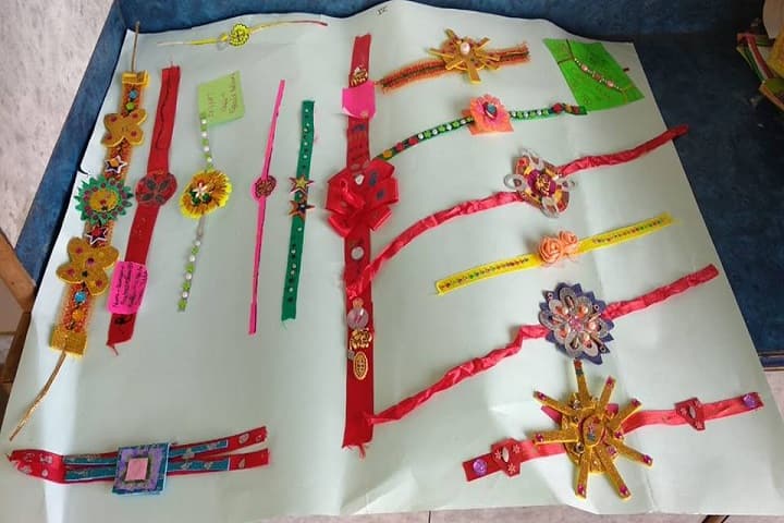 Vedas International School-Rakhi Making Activity