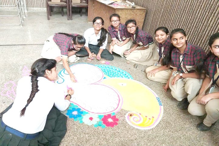 Vidya Anand Public School-Rangoli Event