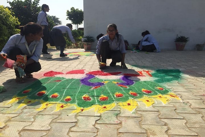Vivekanand Senior Secondary School-Rangoli Competition