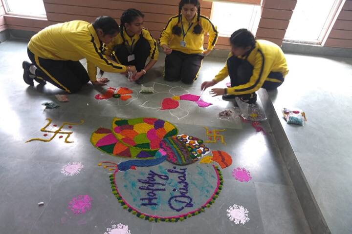 D A V Public School-Rangoli