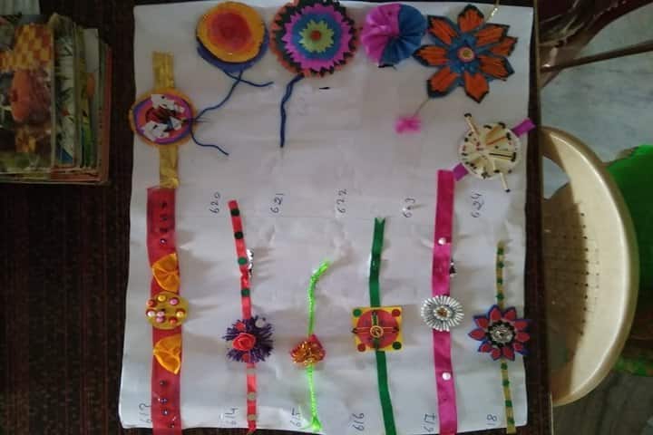 RK International School-Rakhi Making Activity