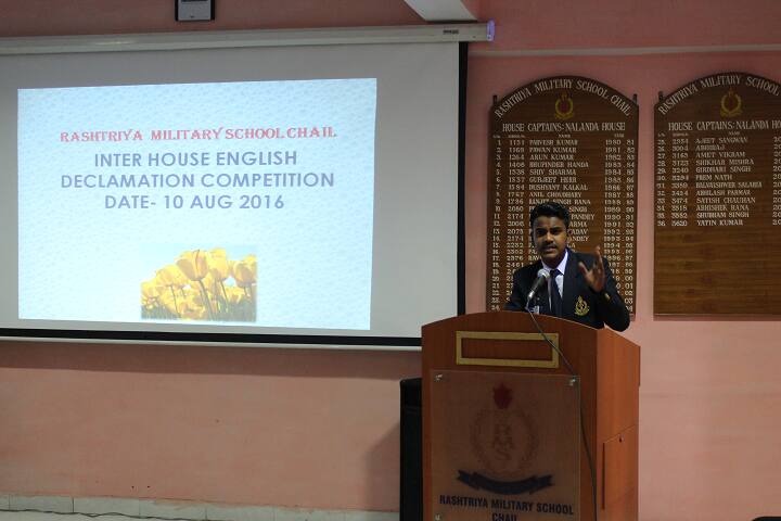 Rashtriya Military School-Declamation