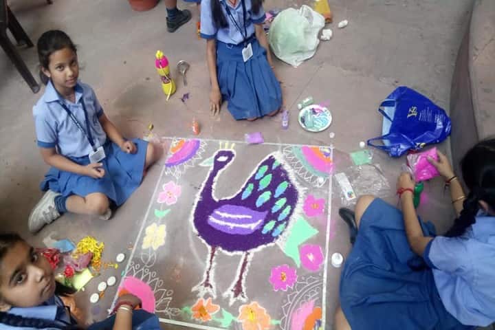 Heritage School-Rangoli Compitition