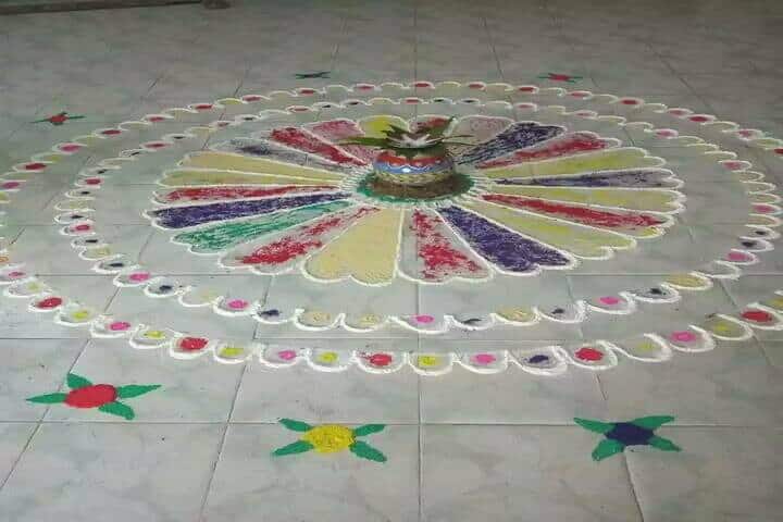 Bokaro Ispat Vidyalaya-Rangoli