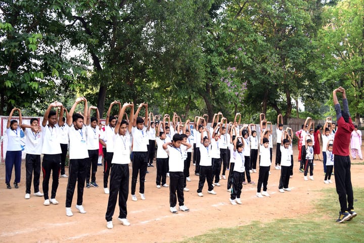 Crescent Public School-Yoga Activity