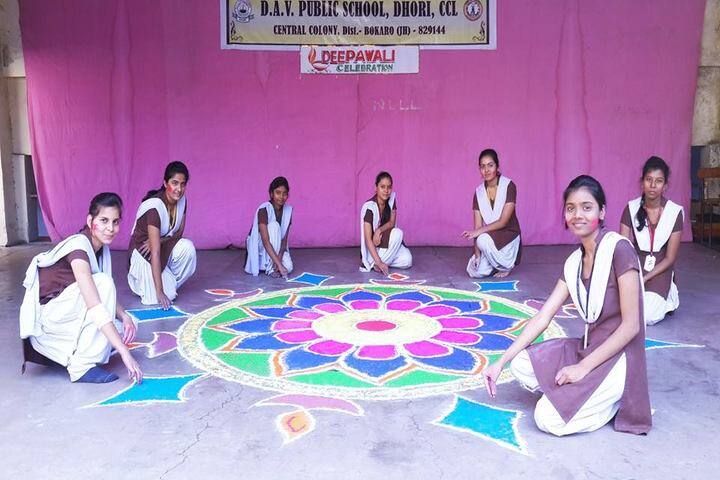 D A V Public School-Rangoli