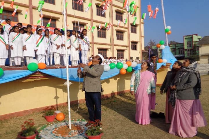 Holy Cross School-Flag Hoisting