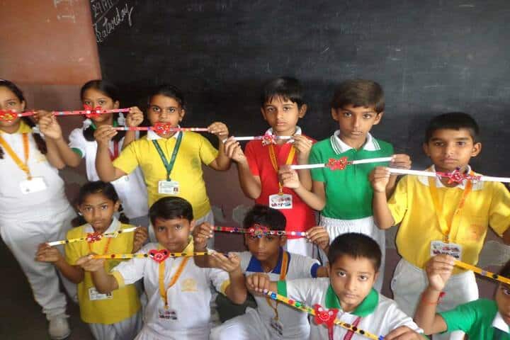 Lord Krishna School-Rakhi Making Activity