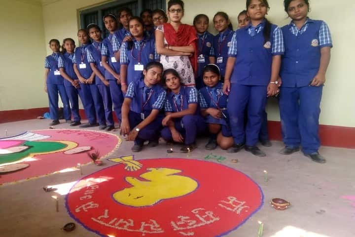 Manjula Sharma Memorial Academy-Rangoli Competition