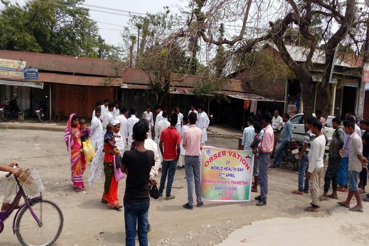 Adarsh Vidyalaya, Pakabetbari-World Health Day Celebration
