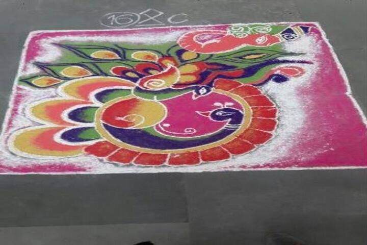 SR Dav Public School-Rangoli Competition