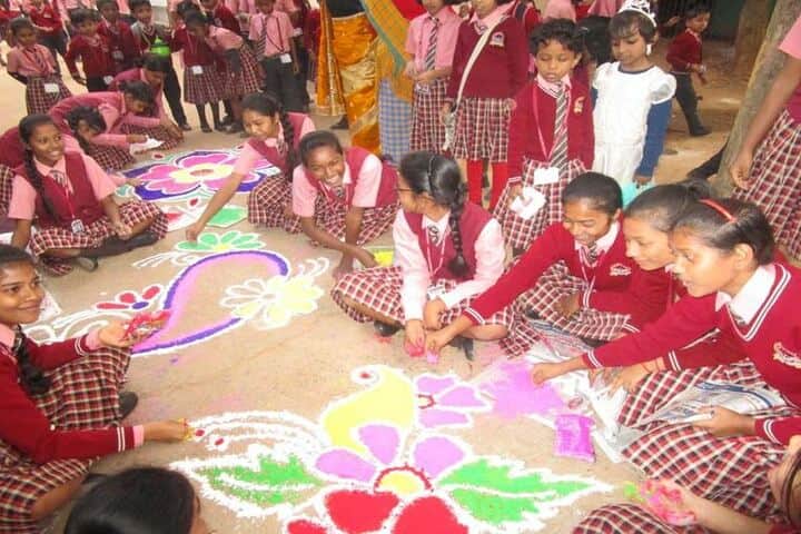 Sacred Heart School-Rangoli Competition