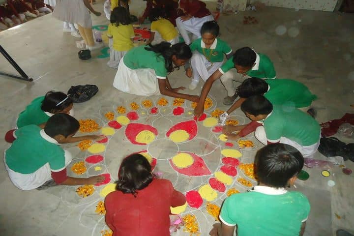 Savitri Devi D A V Public School-Rangoli Competition