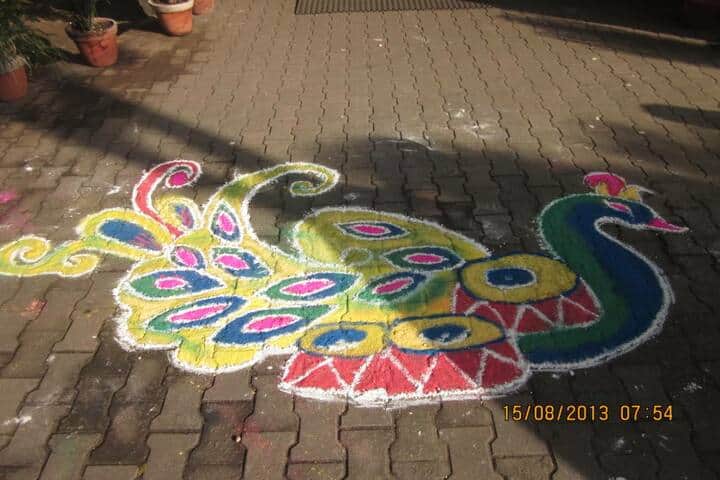 Tata DAV School-Rangoli Event