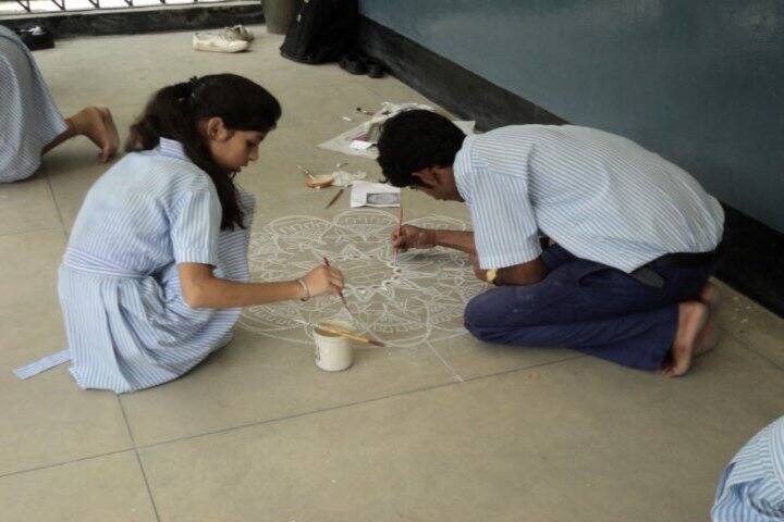 Valley View School-Rangoli