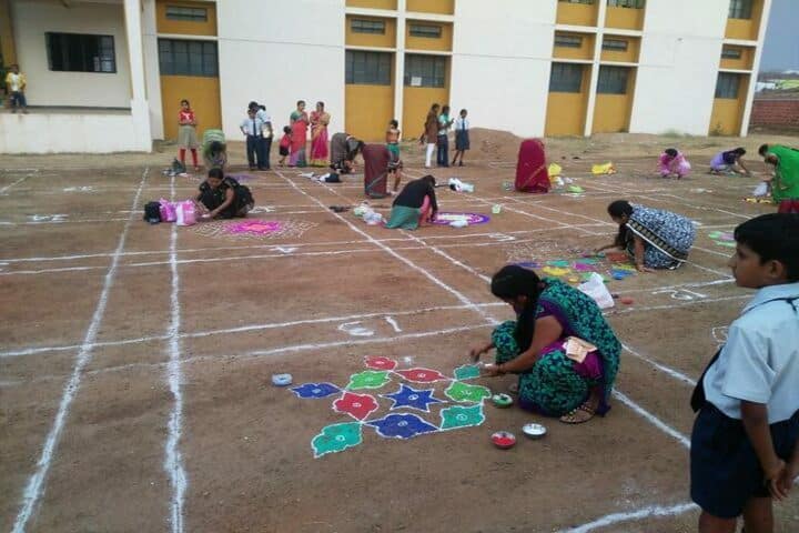 Adarsha Central School-Rangoli Competition