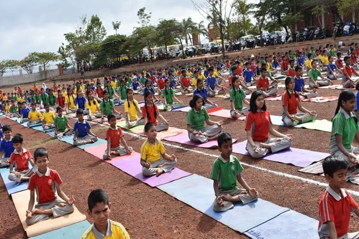Angadi International School-Yoga Day