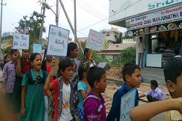 Edu Asia International School-Rally for save water