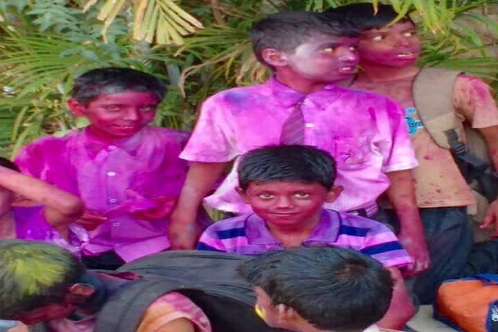 Gurukul Concept School-Holi celebrations