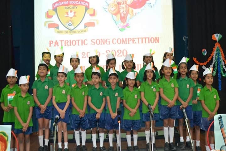 K L E Societys School-Patriotic songs competitions