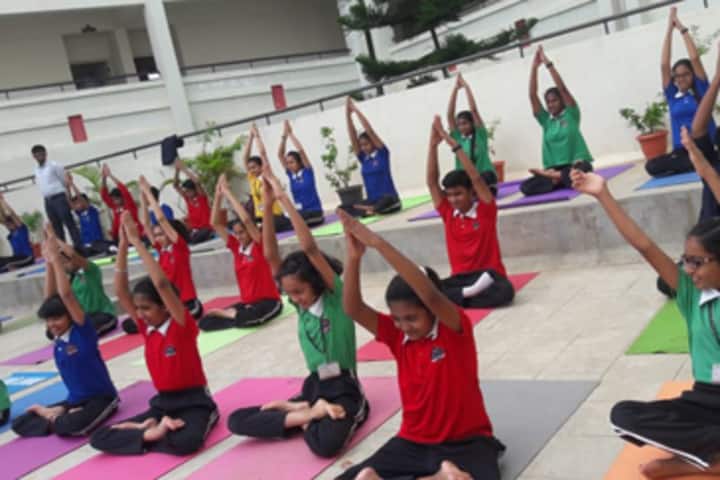 K M V Red Hills High School- Yoga Day