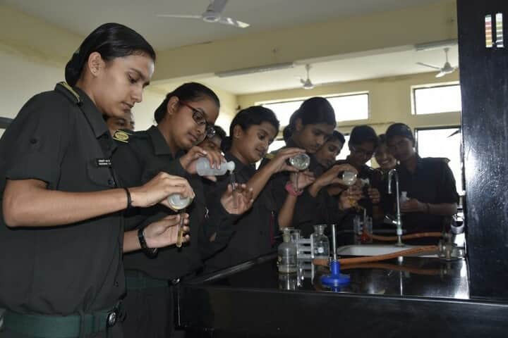 Kittur Rani Channamma Residential Sainik School For Girls-Chemistry lab