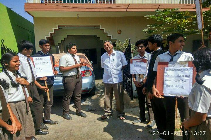 Manasarowar Pushkarini Vidyashrama-Rally for Social Awareness