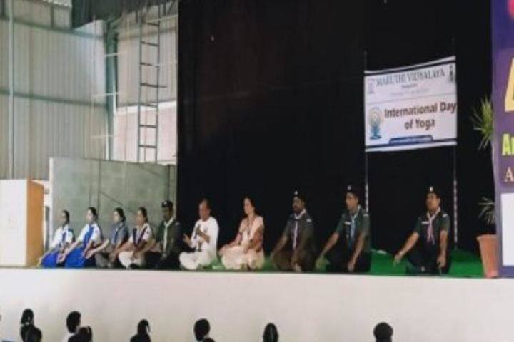 Maruthi Vidyalaya-International Yoga Day