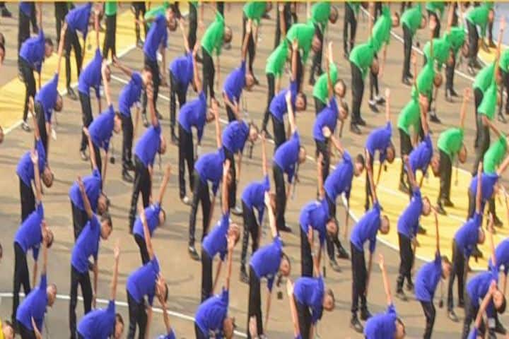 Milagres English Medium Higher Primary School-Yoga Day
