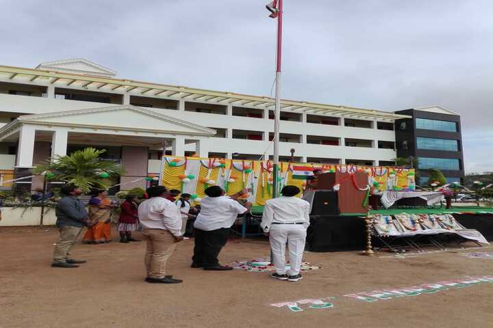 New Oxford School-Flag Hoisting