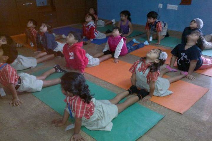 Oakridge International School-Yoga Activity