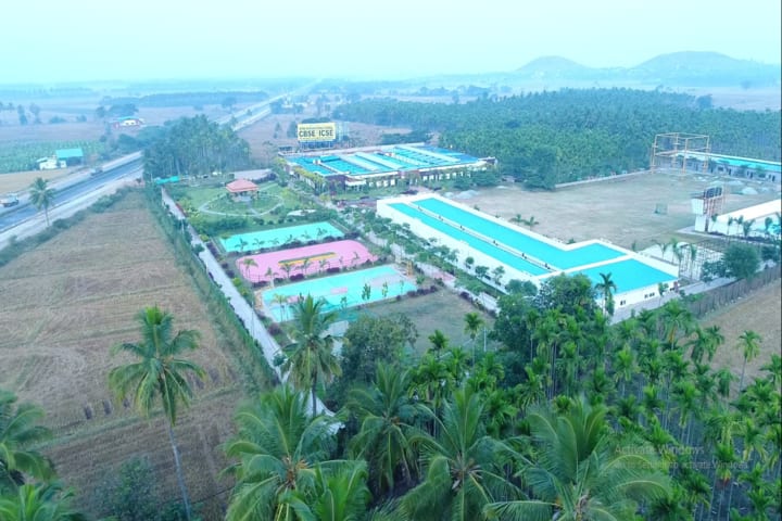 Smt Pushpa Shamanur Mahalingappa Residential School-Campus-View