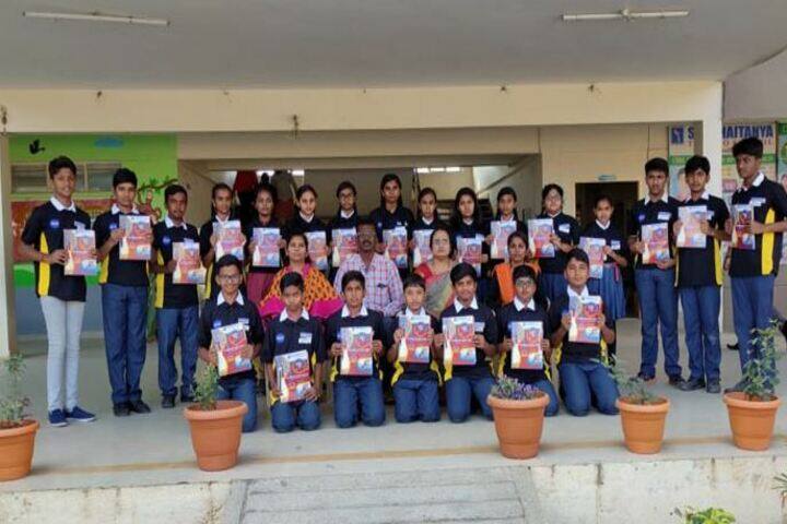 Sri Chaitanya Techno School-Nasa Kit Distribution
