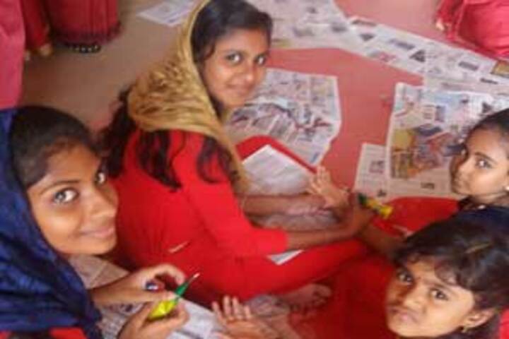 A J Central Senior Secondary School - Rangoli Competition