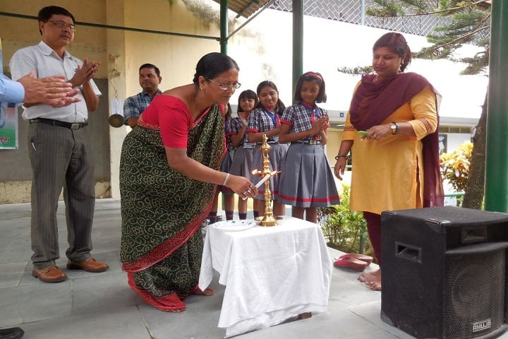 Kendriya Vidyalaya-Lighting the lamp