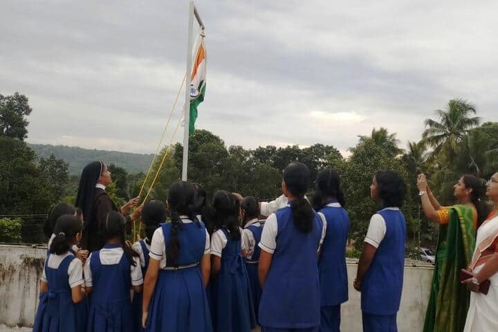 Carmel School-Flag Hoisting