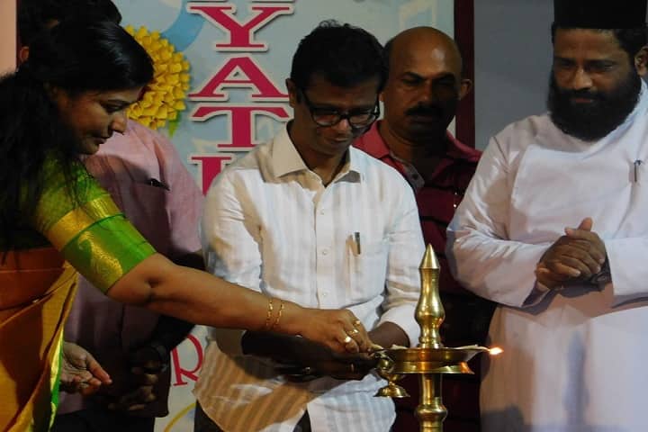 Gayathri Central School-Lighting the lamp