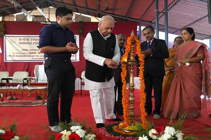 Kendriya Vidyalaya-Lighting The Lamp