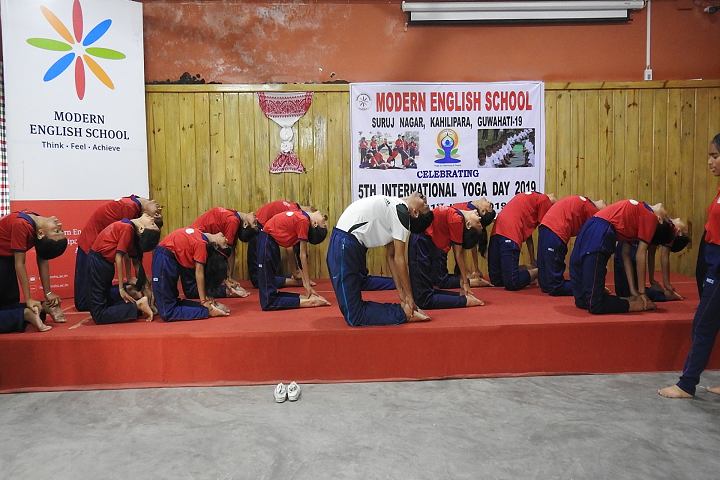 Modern English School-Yoga Day