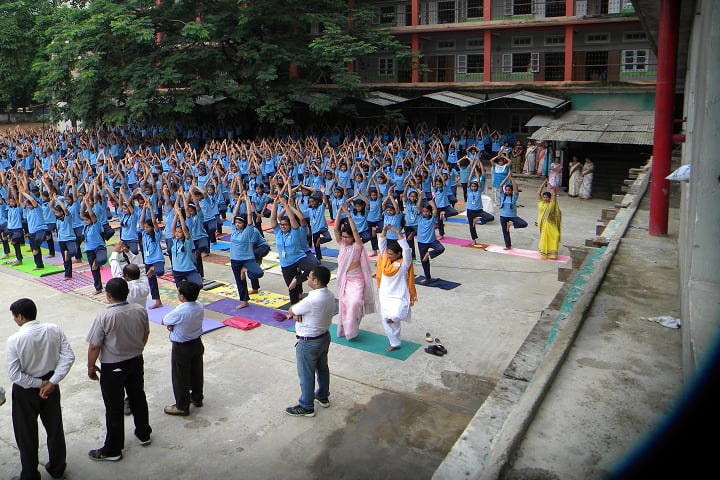 Shrimanta Shankar Academy-International Yoga Day