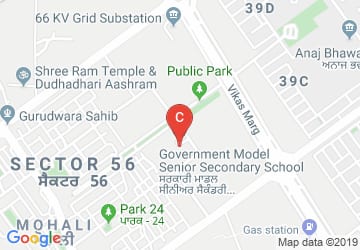 Sector 56 Map Government Model Senior Secondary School, Sector 56, Chandigarh ...