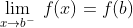 \lim_{x\rightarrow b^{-}}\:f(x)=f(b)